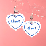 Load image into Gallery viewer, Bimbo Heart Doily Earrings
