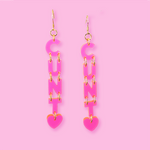 Load image into Gallery viewer, CUNT earrings - Fluorescent/Translucent
