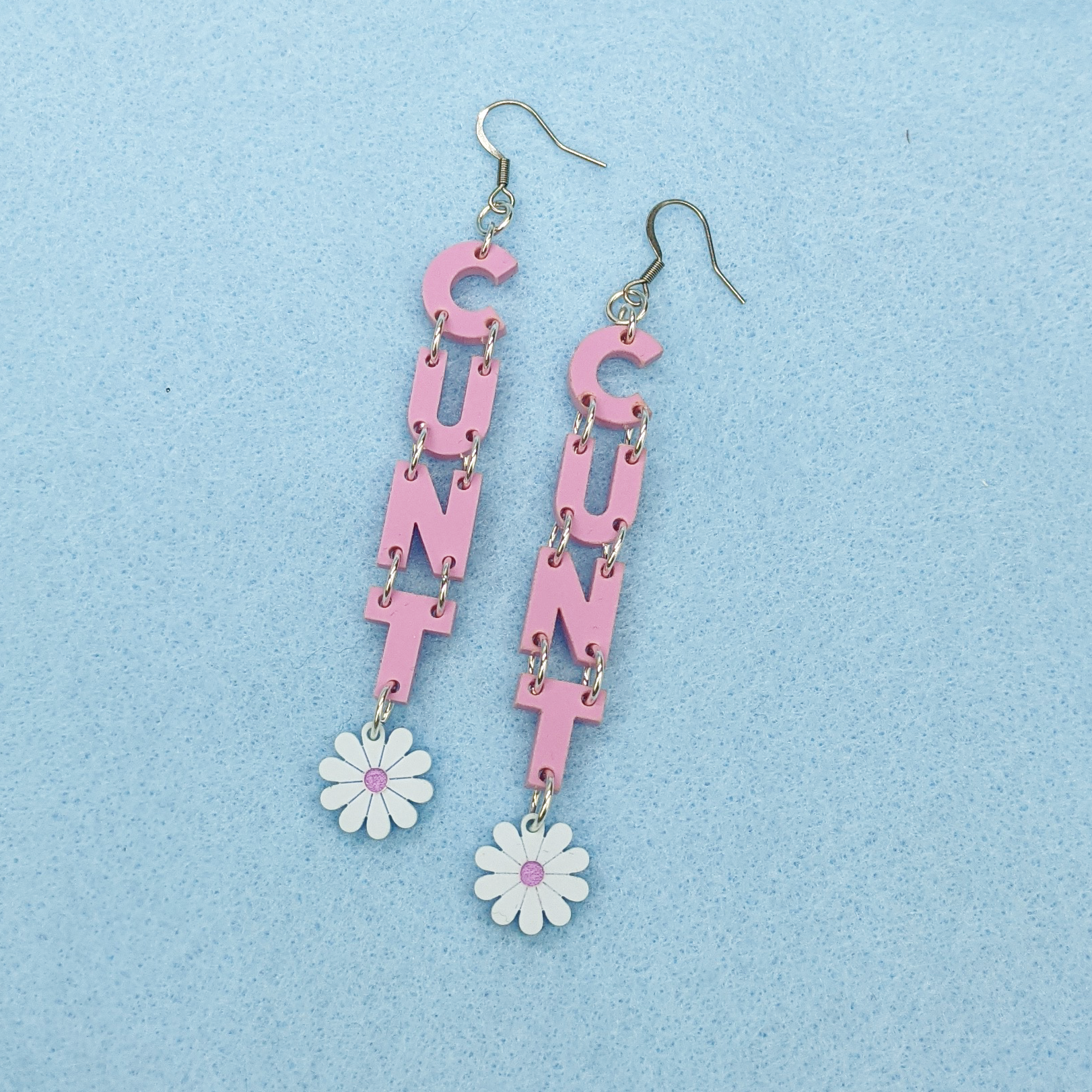 Daisy CUNT earrings - Pastel