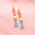 Load image into Gallery viewer, CUNT earrings - Pastel Rainbow
