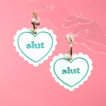 Load image into Gallery viewer, Bimbo Heart Doily Earrings
