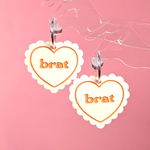 Load image into Gallery viewer, Bimbo Heart Doily Earrings
