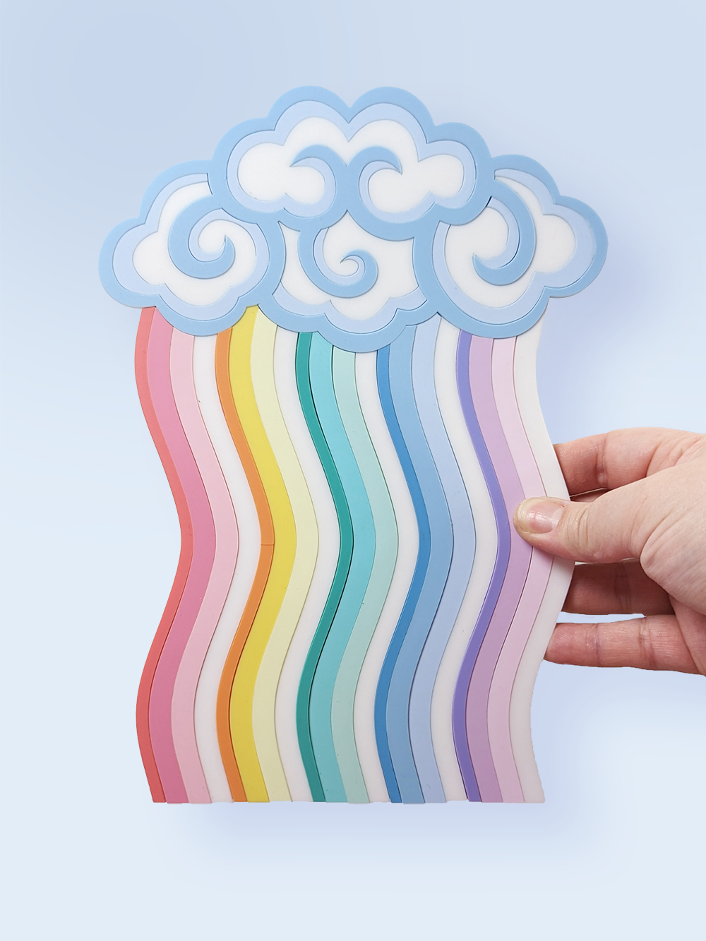 Rainbow Cloud Acrylic Wall Hanging (Pre-order)