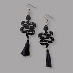 Load image into Gallery viewer, Starry Snake Tassel earrings
