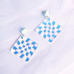 Load image into Gallery viewer, Twist Checkerboard Earrings
